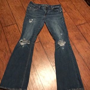 Super Stretch*ExLong*Distressed*Artist Flare👖